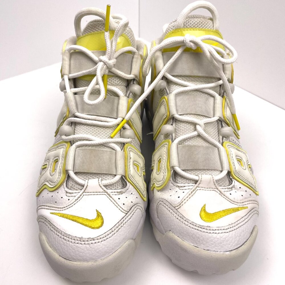 Nike Air Womens More Uptempo Light Citron Size 6.5 - Picture 3 of 13
